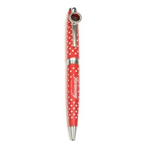 January Colorful Ballpoint Pen w/ Birthstone Emblem on Clip Pen ~ Gift Boxed